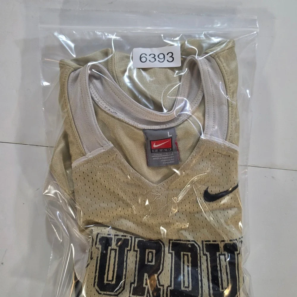 Nike Purdue Boilermakers Football Jersey Youth Large Gold Black #62 Mesh Team